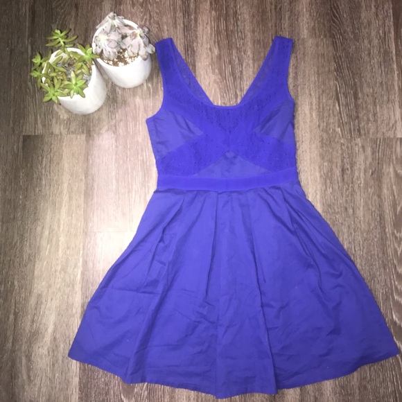 Vintage American Eagle Dress • Royal Blue - Picture 2 of 6
